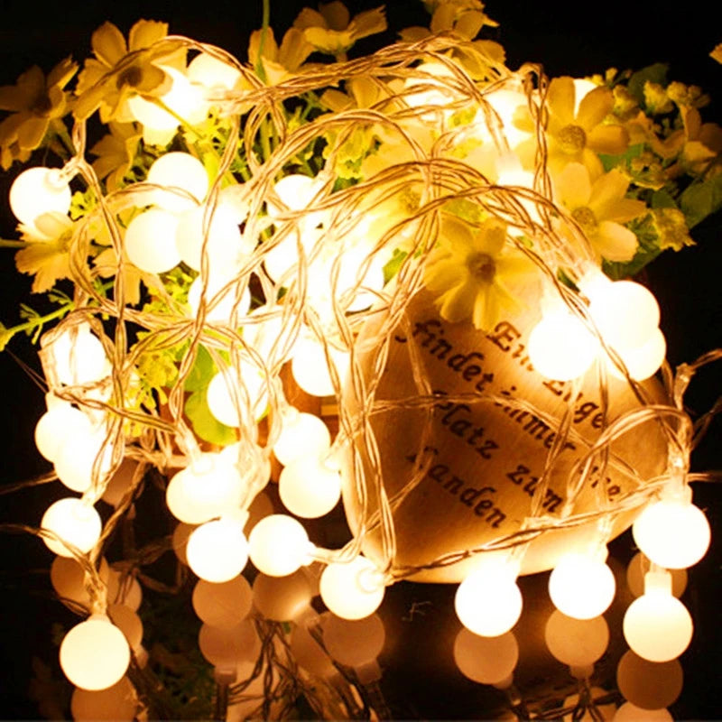 10M Power Ball LED String Lights