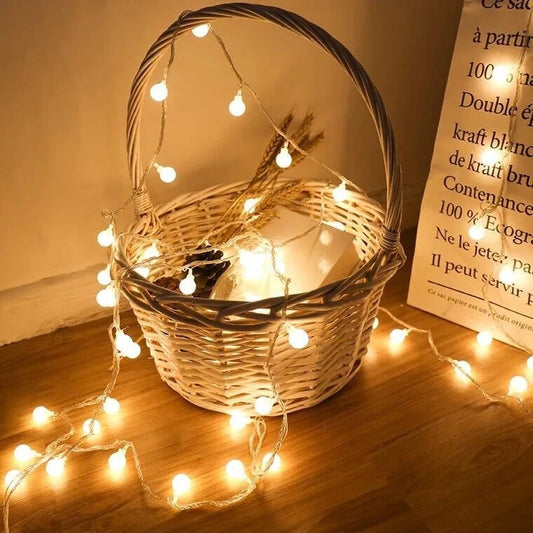 10M Power Ball LED String Lights