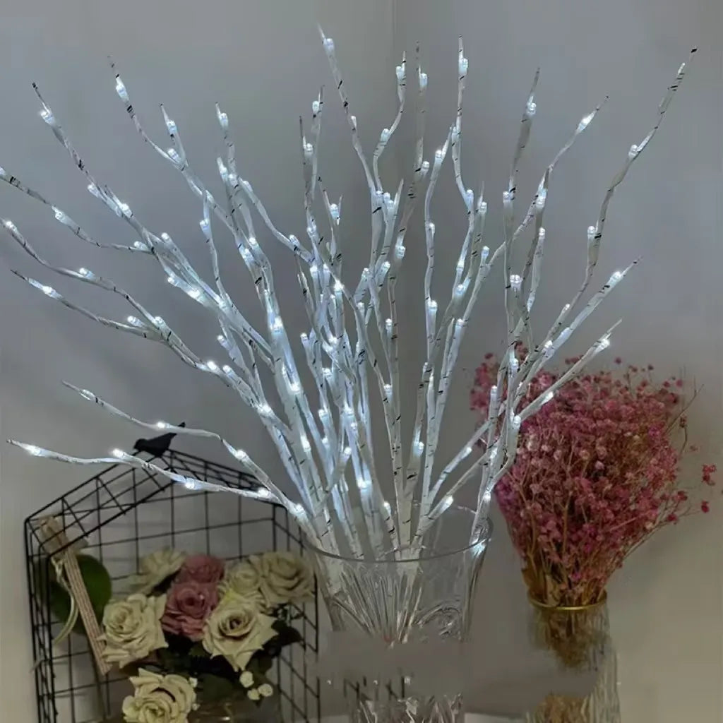 White Birch Branch LED Festive Lights